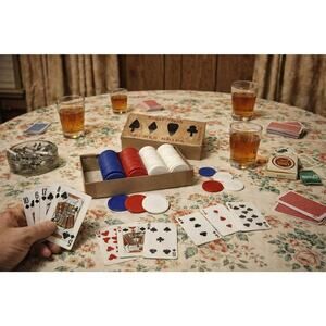 Vintage Poker Chips Set – MCM Games - Retro Poker Game